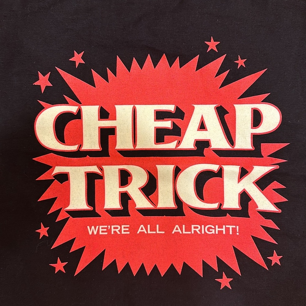 NWOT🎈CHEAP TRICK 2 HANDLED TOTE BAG FROM THE WE’RE ALL ALRIGHT! TOUR WITH LOGO - Picture 2 of 5